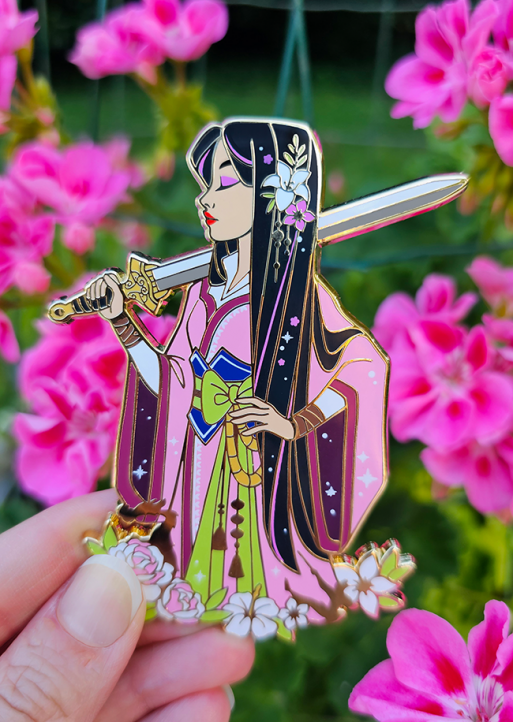 Pin Mulan `rose` édition limitée 100